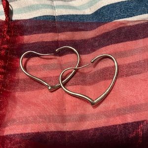 Tiffany & Co heart hoop earrings
